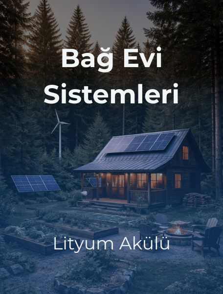 Solar Bağ Evi Paket Sistemleri Lityum Akülü